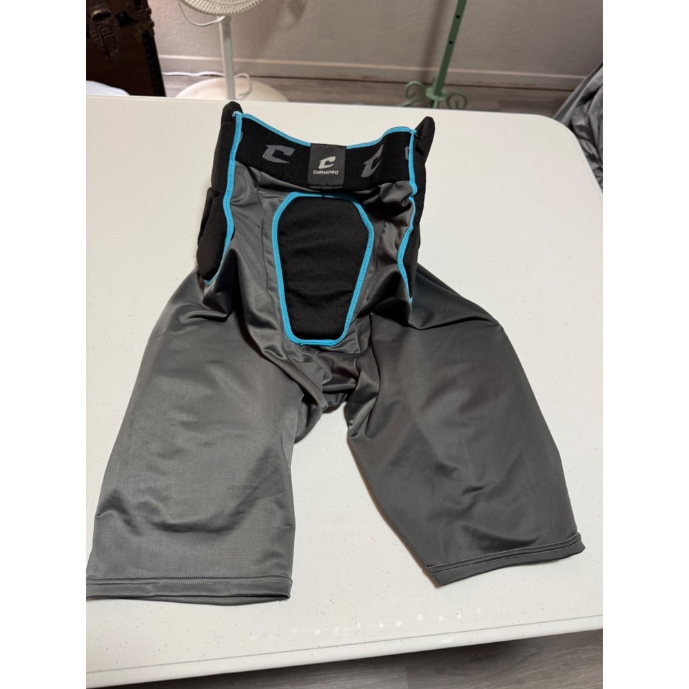 NWT Champro Men's M Gray Dri-Gear Polyester Spandex padded Athletic Football